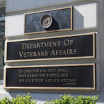 Department of Veterans Affairs building exterior sign
