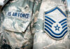 U.S. Air Force uniform with rank insignia.