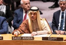 Missile Madness: Iran’s Reckless Riyadh Attack Saudi Arabian representative speaking at a United Nations meeting