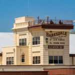 Barksdale Air Force Base headquarters building with signage