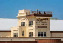 Barksdale Air Force Base headquarters building with signage