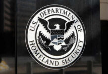 US Department of Homeland Security seal on building