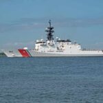 U.S. Ship’s Disappearance Sparks Massive Search A U.S. Coast Guard patrol vessel sailing on calm waters