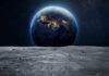 China’s Lunar Ambitions FUEL Pentagon Concerns Earth rising above the moon’s barren surface in deep space