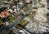 Wildfire Victims Looted: Palisades on Edge Aerial view of town destroyed by wildfire