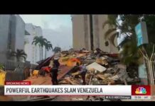 Powerful earthquake slams Venezuela, prompts tsunami warning