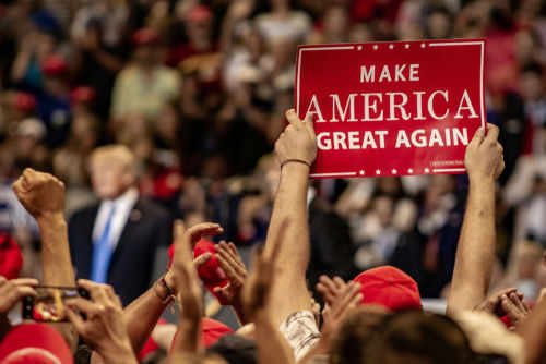 maga-supporters1152003071jpg Crowd holding red Make America Great Again sign
