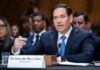 A government official speaking during a Senate hearing