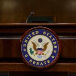 Abolish Senate? DSA’s Wild Power Play Podium with the United States Senate seal
