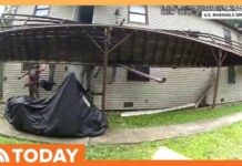 Video: Deck Collapses Beneath US Marshals During Raid