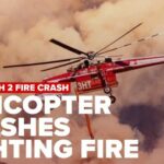 Helicopter crashes while fighting massive Widemouth 2 Fire in central Utah
