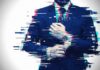 California Exodus Accelerates — Guess Who Bolted Businessman adjusting tie with digital glitch effect