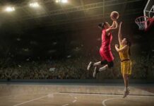 WNBA ‘Stunt’ Fury—Who’s Gaming Whom? Two basketball players contest a layup under the hoop