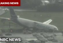 Amazon plane crashes after overrunning runway in Miami