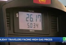 California gas prices climb to $5.78 per gallon on Labor Day weekend