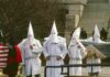 KKK Echo In Ad? Converse Apologizes ku klux klan members in white robes and hoods at a public gathering