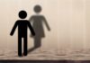 Justice Dept Forces Stunning Mount Sinai Pivot male stick figure casting a female-shaped shadow