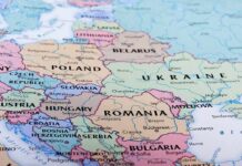 War Drones Cross Line – NATO Jets Respond Political map of Eastern Europe highlighting countries and borders