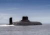 Virginia Subs Get Serious Nuclear Teeth Submarine cruising on calm sea